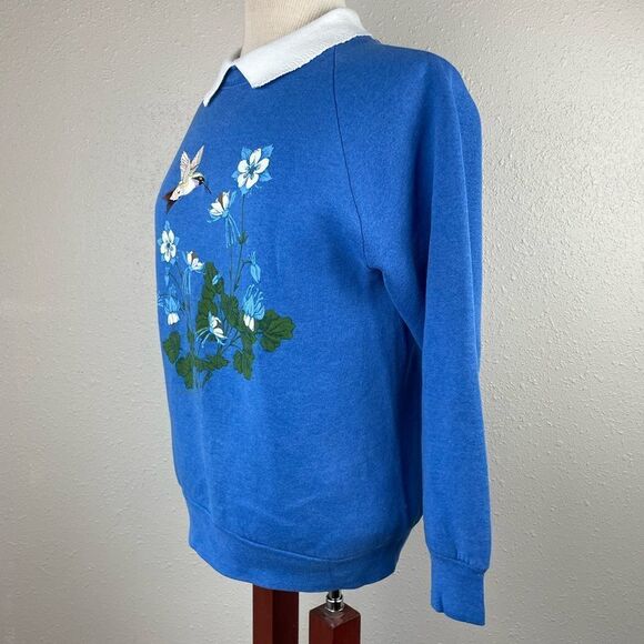 Vintage AU Sportswear Hummingbird Sweatshirt Size M EUC - Picture 4 of 7